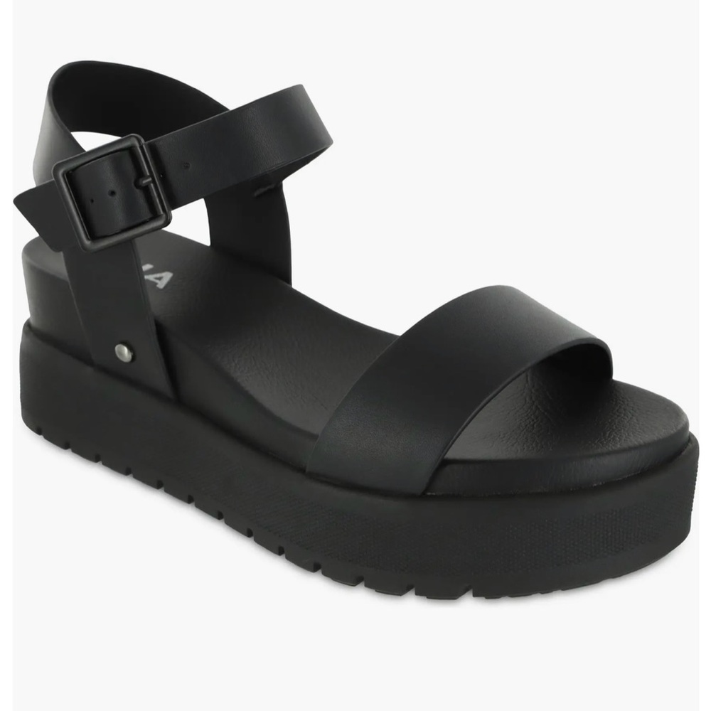 MIA Kayci Black Platform Sandals Size 9 New w/o tags